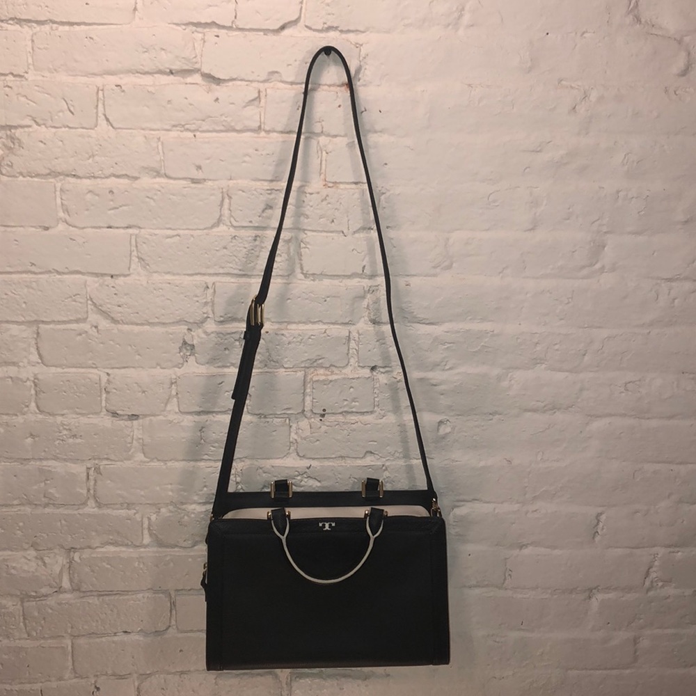 Tory Burch black and white satchel